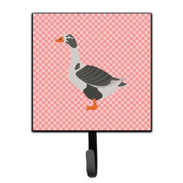 Carolines Treasures West of England Goose Pink Check Leash or Key Holder BB7895SH4 - main